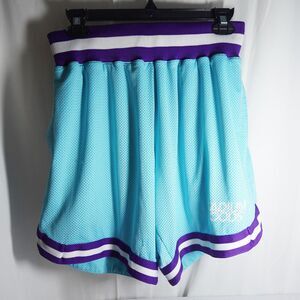 Stadium Goods Shorts Size XS Aqua Purple  Logo White Purple Stripe